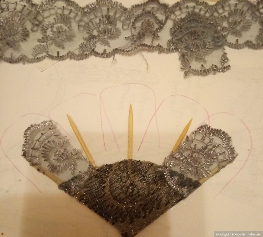 Веер для барышни | Бэйбики Веер для барышни — Как сделать аксессуары для кукол: сумки (фото 7)