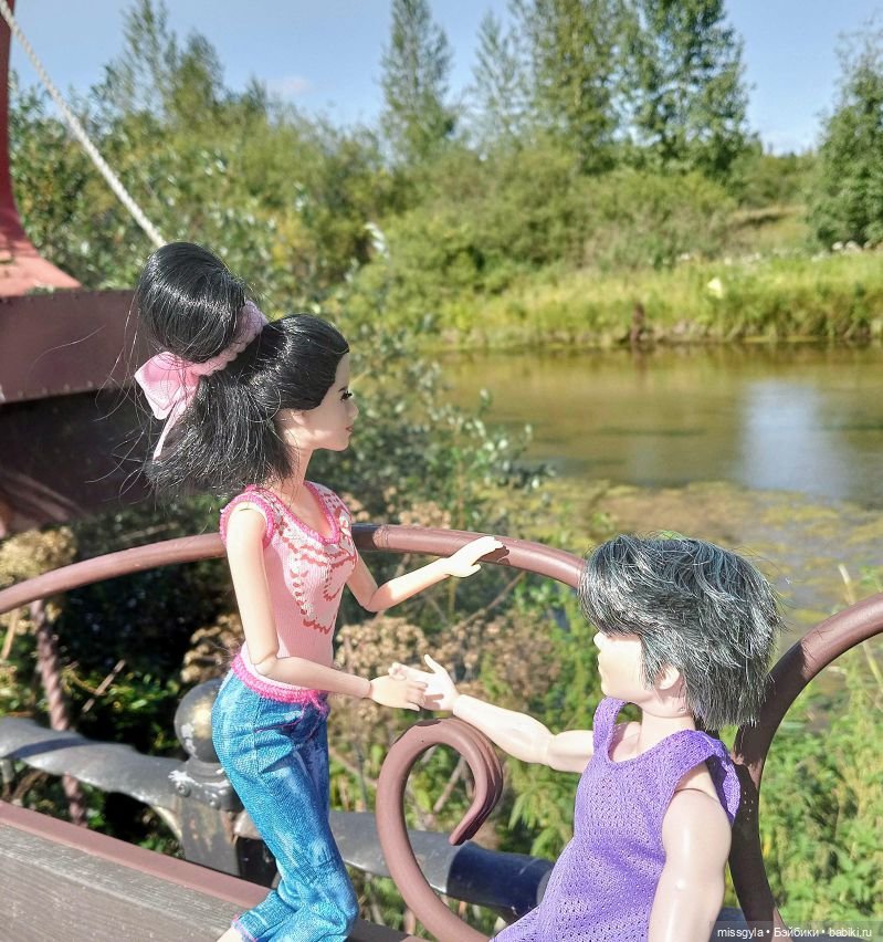 Ким и Аяна в Ботаническом саду