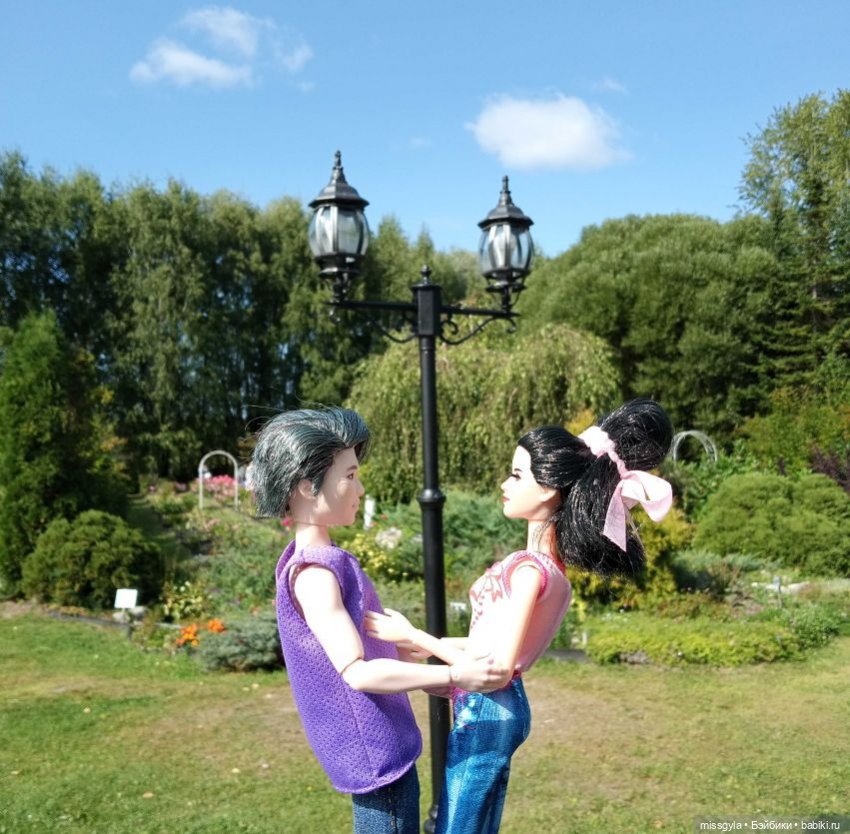 Ким и Аяна в Ботаническом саду