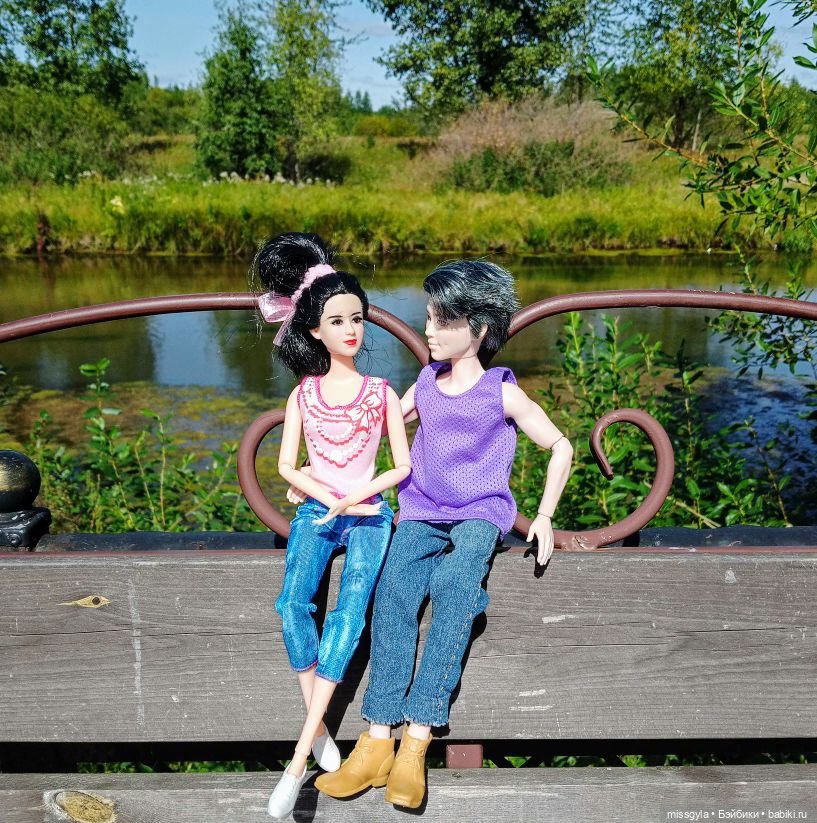 Ким и Аяна в Ботаническом саду