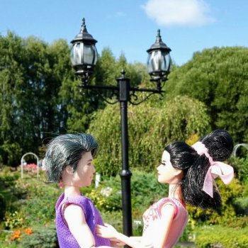 Ким и Аяна в Ботаническом саду