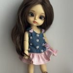 Парик для куклы с обхватом головы 14,5 см