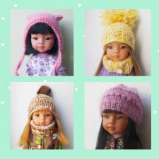 Вязаные Шапочки и комплекты для Paola Reina Паола Рейна