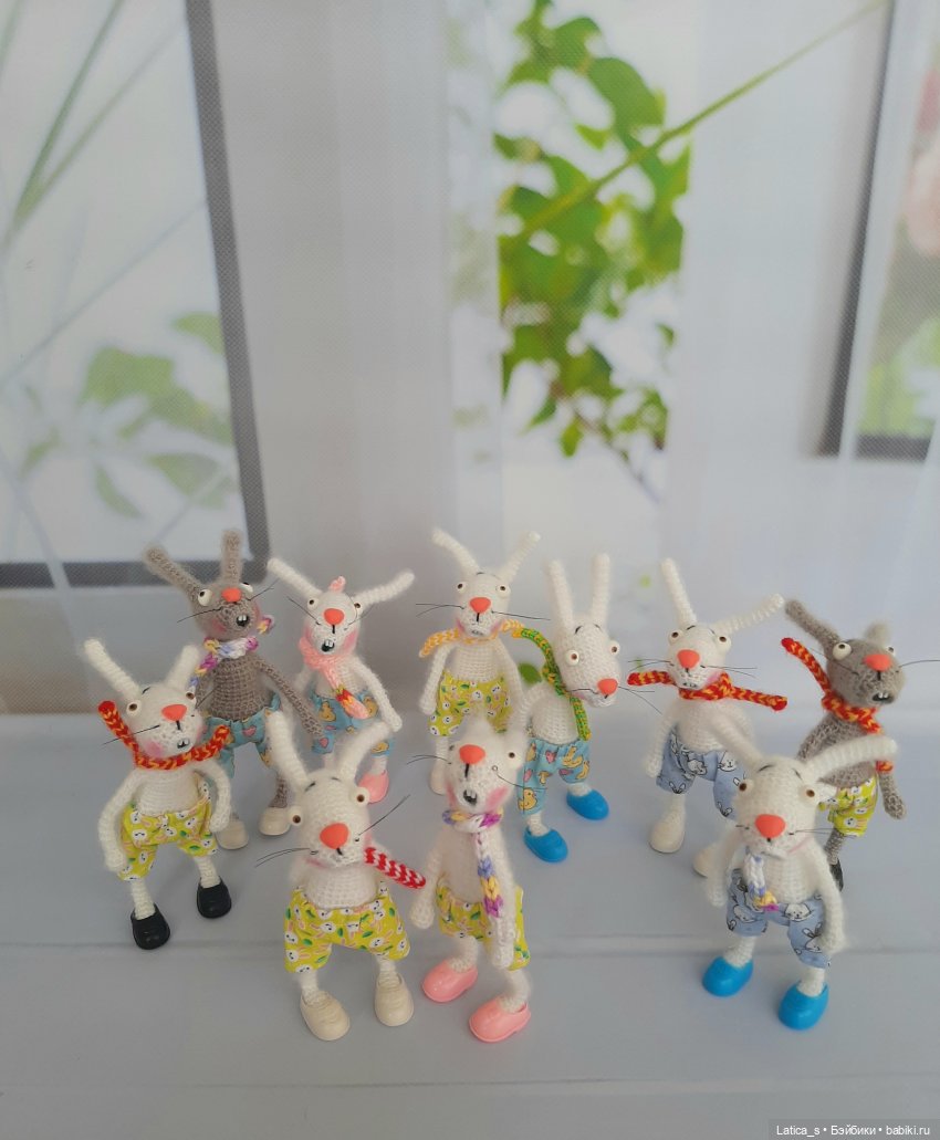 Зайцы удивляйцы — Вязаные игрушки и амигуруми: крючком (фото 3)