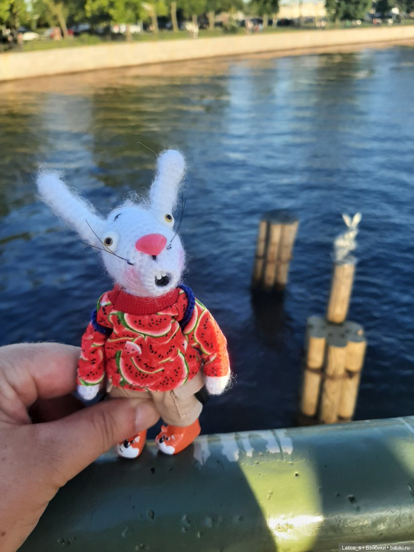 Авторские игрушки Ветерок и его друзья на заячьем острове (фото 5)