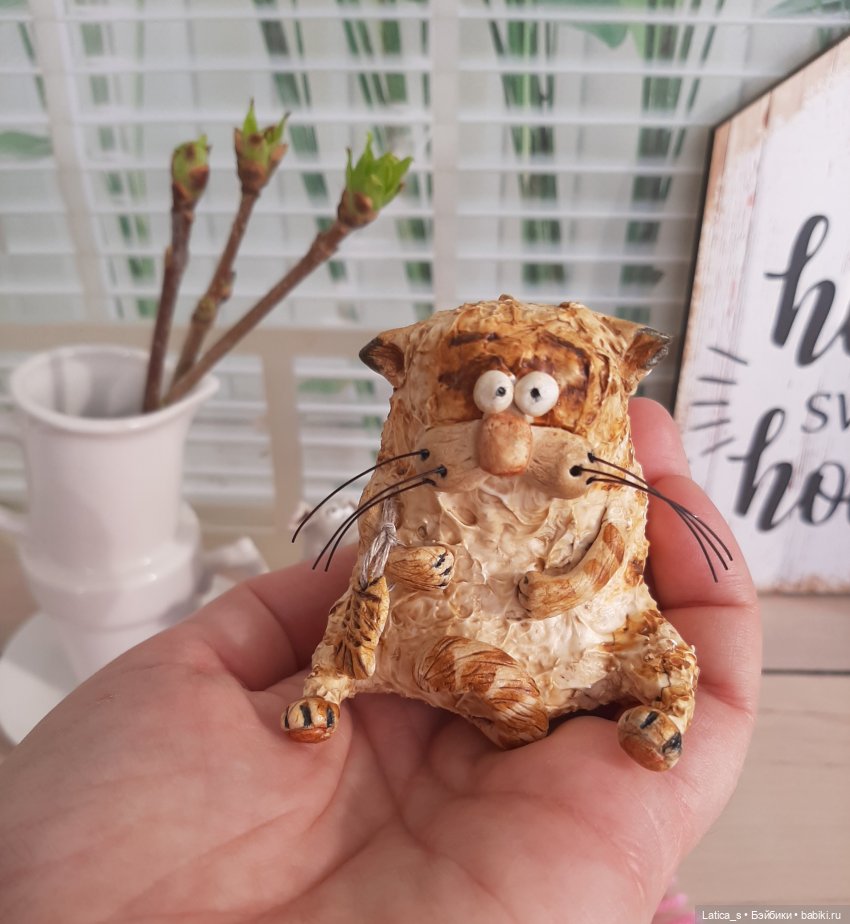 Привет, я кот — Лепка авторских игрушек и папье (фото 7)