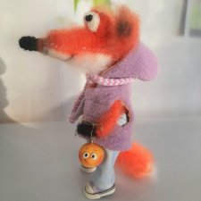 Лис Лёнька и лисенок