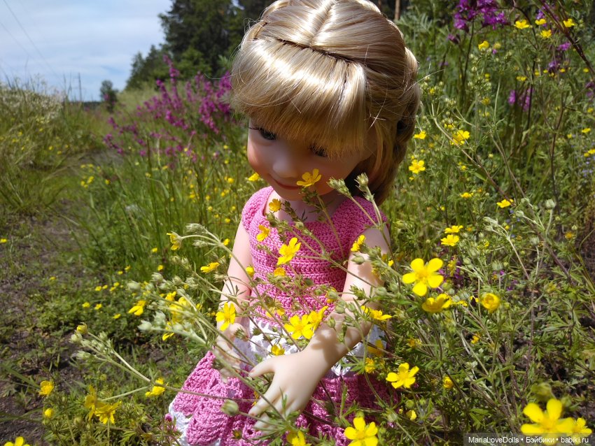 Лиззи и цветы — Куклы Dianna Effner (Эффнер) из винила: Little Darling (фото 4)