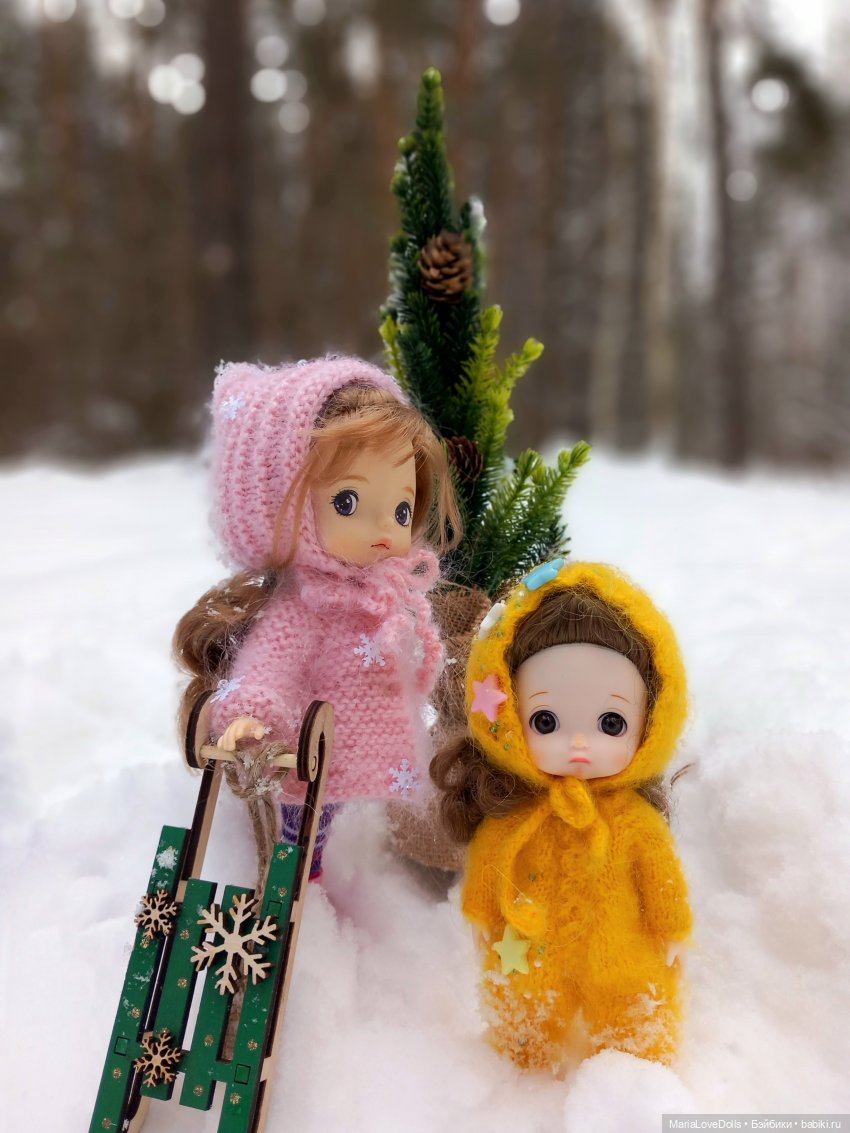 В лес за ёлочкой 🌲🌲🌲 — Куклы Xiaomi Monst (Сяоми) и Pipitom: шарнирные