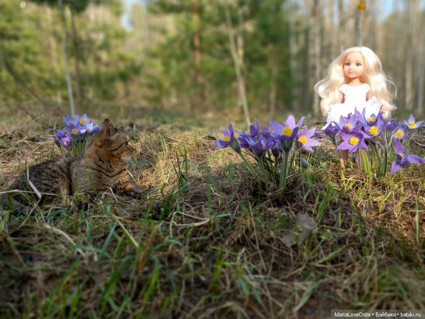 Первая весна Ясеньки ☘️🌱☘️🌷🌷🌷☘️🌱☘️ (фото 6)