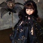 Одежда для кукол Paola Reina / Паола Рейна. Авторский комплект " Царица ночи" .