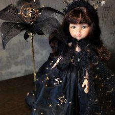 Одежда для кукол Paola Reina / Паола Рейна. Авторский комплект " Царица ночи" .