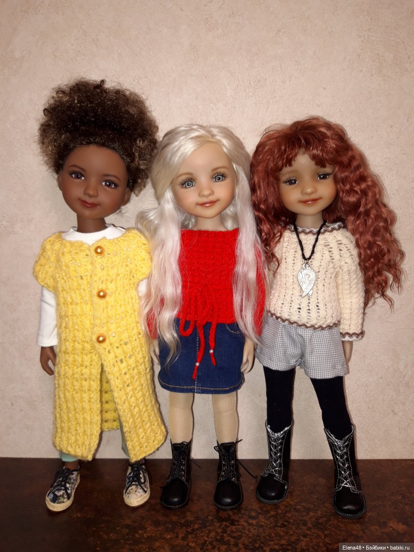 Три подружки вечерком — Куклы Dianna Effner (Эффнер) из винила: Little Darling