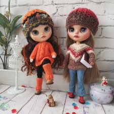 Одеваем девчонок блайз в вязанные комплекты