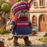 Шапочка и кофточка для Котика Басика