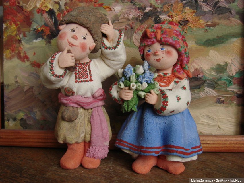 Прекрасное рядом. Куклы из соленого теста (фото 7)