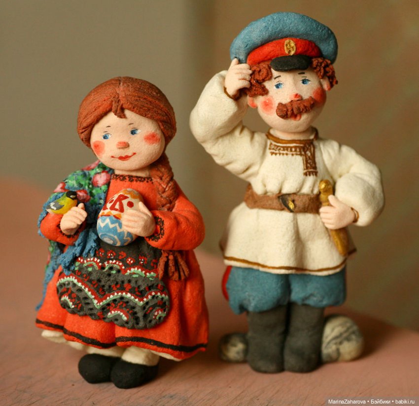 Прекрасное рядом. Куклы из соленого теста (фото 8)