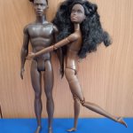 Кен и голова барби афро
