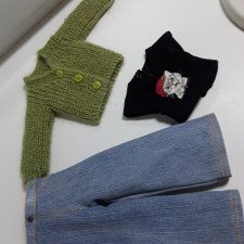 Джинсы, футболка, жакет для Паола Рейна