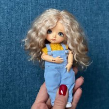 Парик для лати, boi dolls 5 дюймов с четвертью