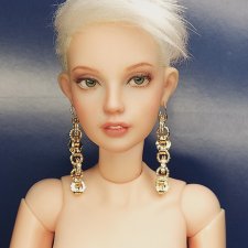 Серьги для кукол Рopovy, Tonner, Barbi...