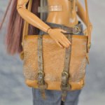 Коричневая кожаная сумочка 1/6