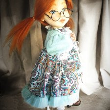 Авторская текстильная кукла Офелия