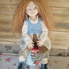 Авторская текстильная кукла Катя