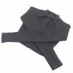 Лонгслив черный с вырезом