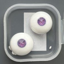 Глаза фиолетовые без зрачка с блёстками 14/5мм