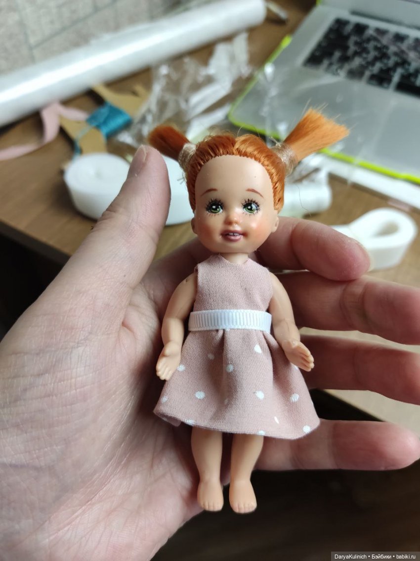Первый опыт: OOAK куклы 11 см (фото 6)