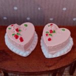 Тортик " Розовое сердце".