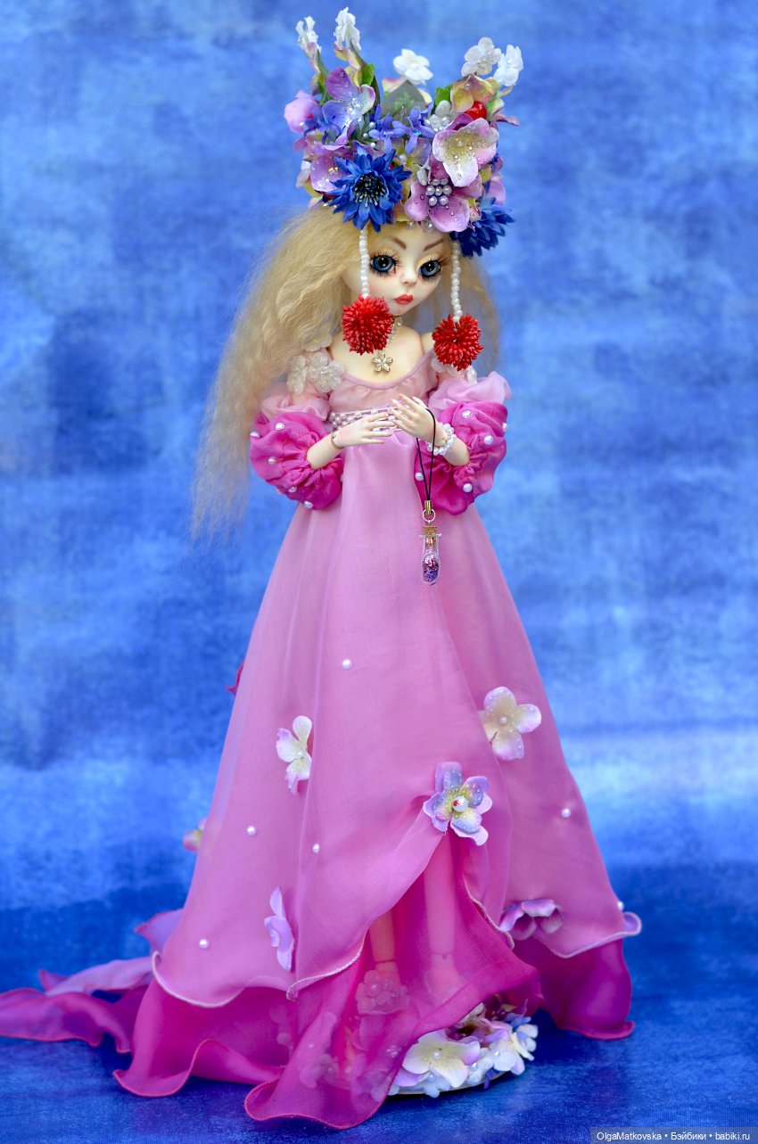 Эльфийка в тени деревьев, шарнирная кукла Мальва принцесса эльфов