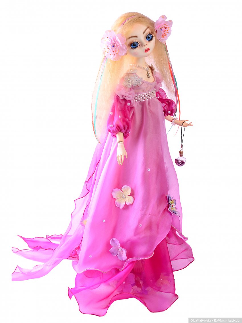 Эльфийка в тени деревьев, шарнирная кукла Мальва принцесса эльфов (фото 9)