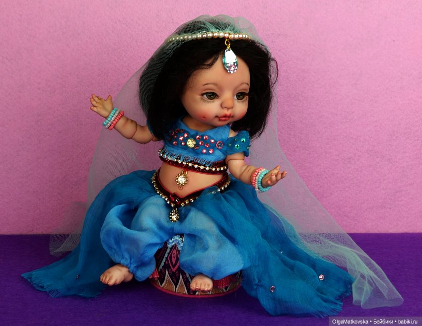 Восточная принцесса из Киева, шарнирная кукла-младенец БЖД Жасмин и её три образа | Бэйбики Восточная принцесса из Киева, шарнирная кукла-младенец БЖД Жасмин и её три образа (фото 3)