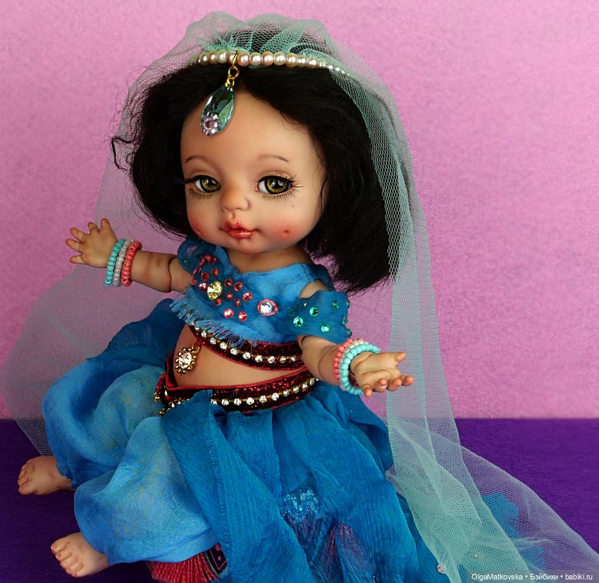 Восточная принцесса из Киева, шарнирная кукла-младенец БЖД Жасмин и её три образа | Бэйбики Восточная принцесса из Киева, шарнирная кукла-младенец БЖД Жасмин и её три образа (фото 4)