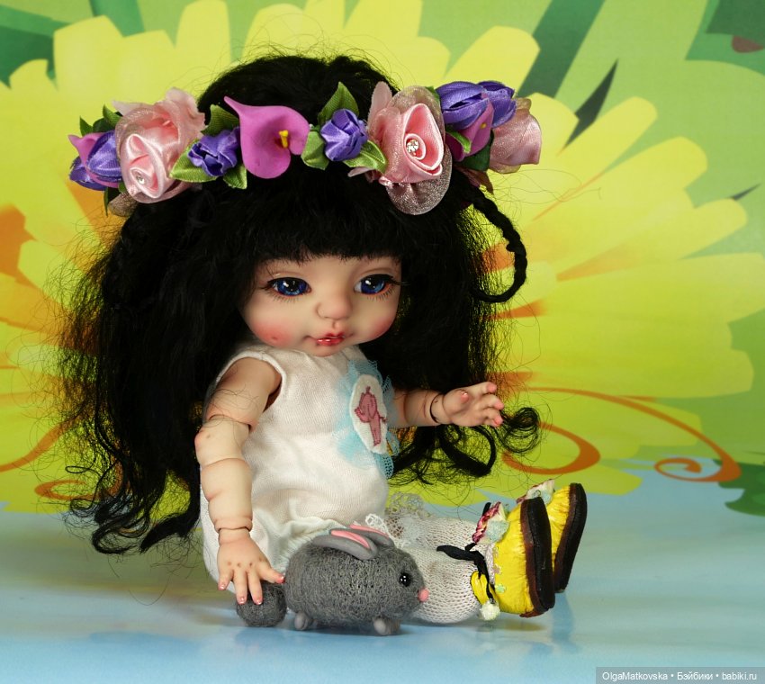 Белоснежка маленькая принцесса, авторская шарнирная кукла БЖД, полиуретан