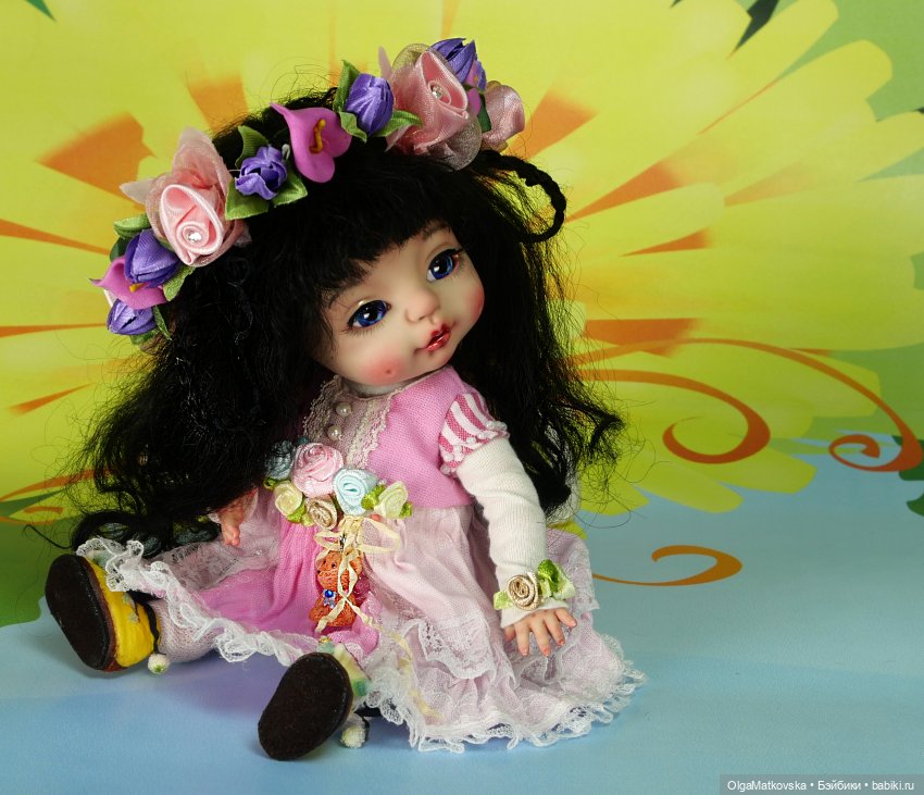 Белоснежка маленькая принцесса, авторская шарнирная кукла БЖД, полиуретан