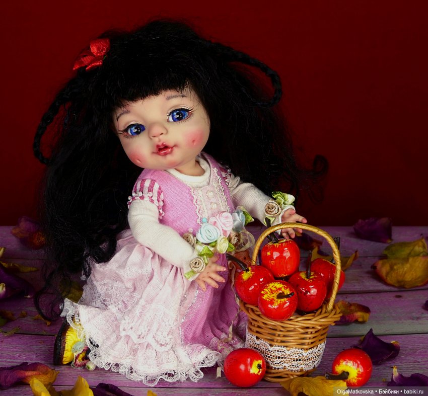 Белоснежка маленькая принцесса, авторская шарнирная кукла БЖД, полиуретан (фото 9)