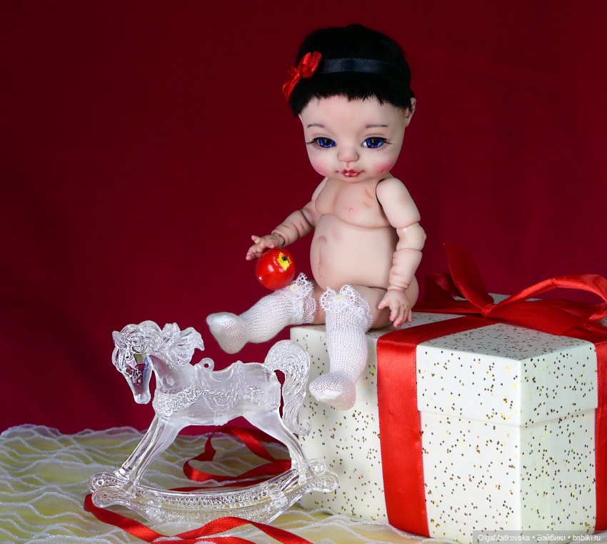 Белоснежка маленькая принцесса, авторская шарнирная кукла БЖД, полиуретан (фото 3)