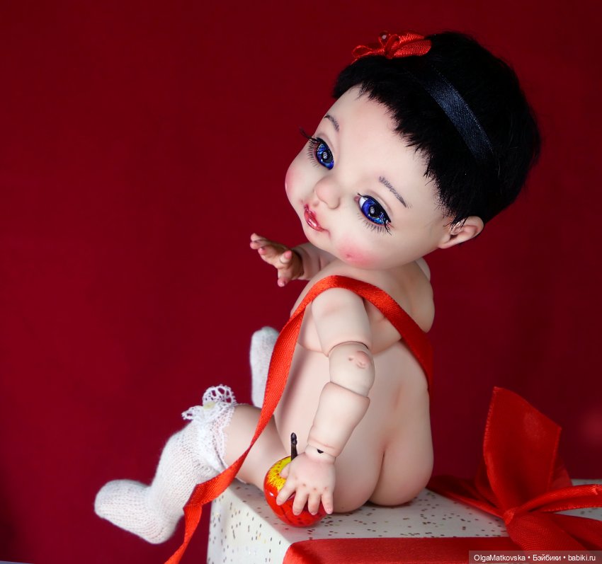 Белоснежка маленькая принцесса, авторская шарнирная кукла БЖД, полиуретан (фото 4)