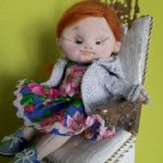 Рыжулька Сонечка.Текстильная куколка