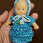 Комплект на пупсика Алёнку СССР(голубой)
