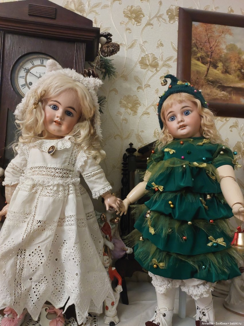 В лесу родилась ёлочка — Редкие антикварные куклы и реплики: воск