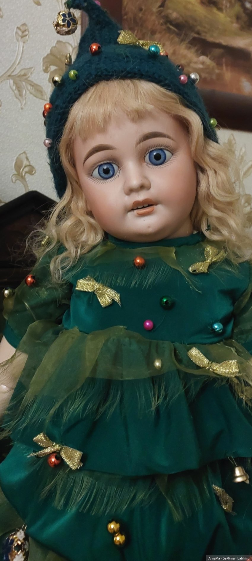 В лесу родилась ёлочка — Редкие антикварные куклы и реплики: воск (фото 10)