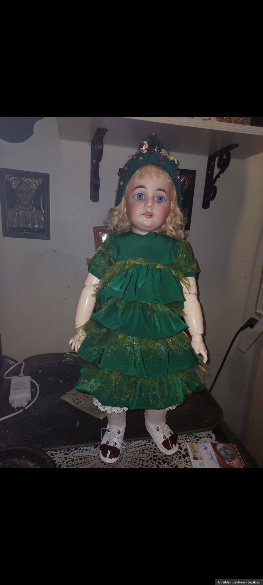 В лесу родилась ёлочка — Редкие антикварные куклы и реплики: воск (фото 6)