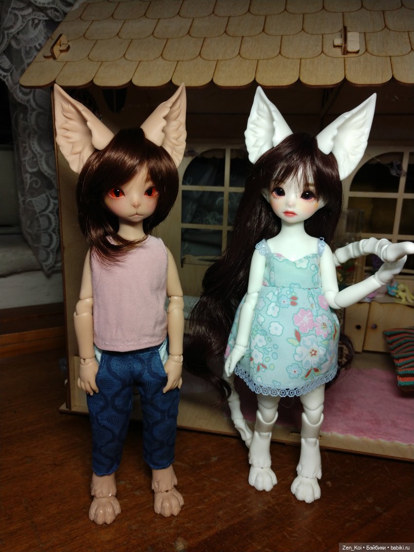 Котики и грибочек | Бэйбики Котики и грибочек — Куклы Dream Valley (Дрим Валлей): BJD (БЖД) (фото 7)