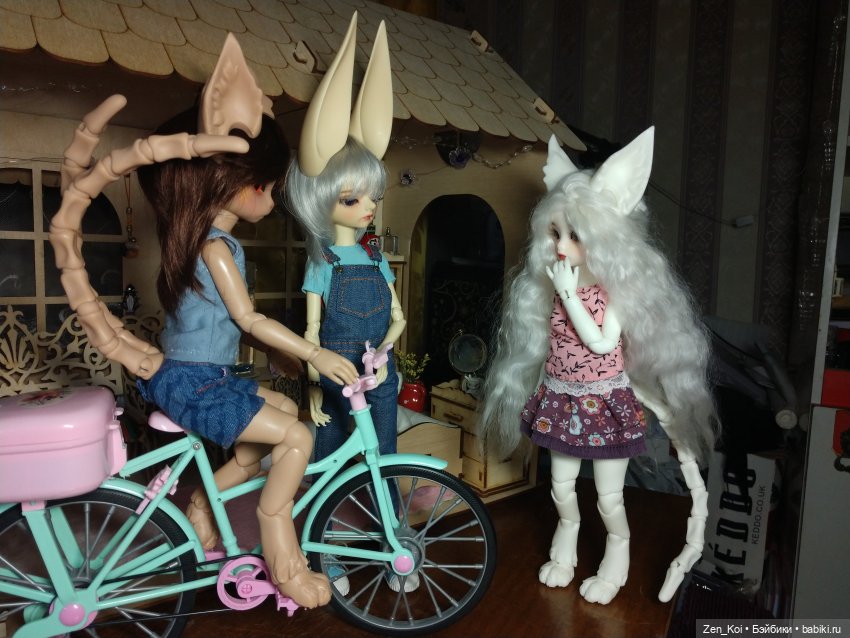 Велосипед 2 | Бэйбики Велосипед 2 — Куклы Dream Valley (Дрим Валлей): BJD (БЖД) (фото 3)