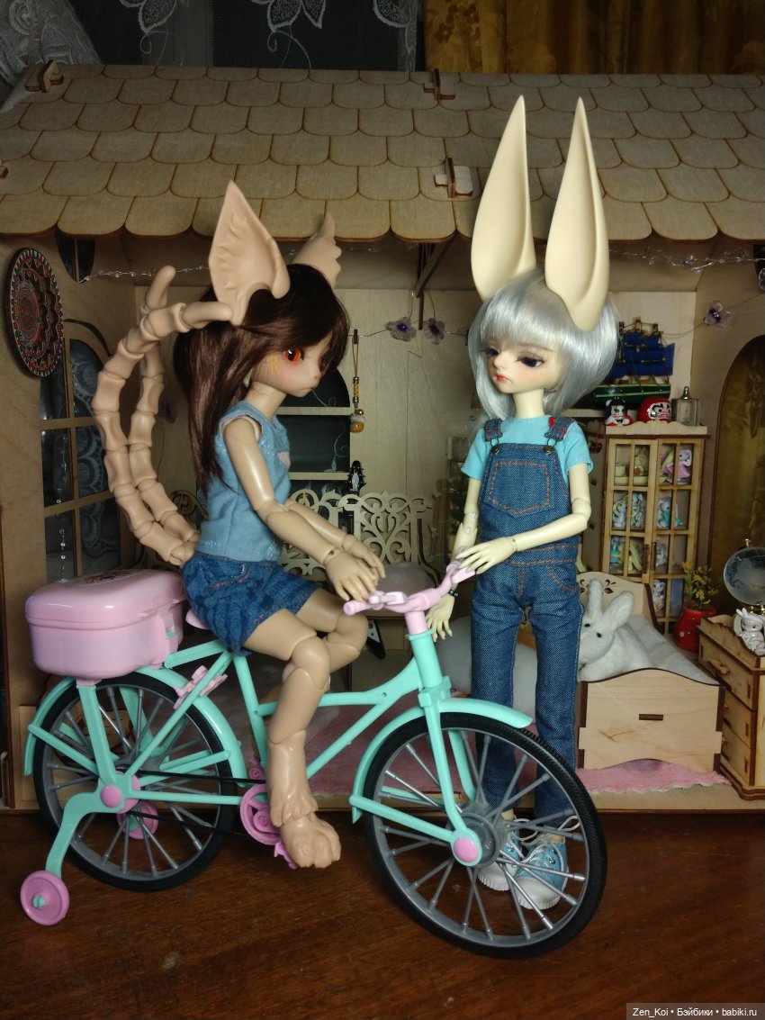 Велосипед 2 | Бэйбики Велосипед 2 — Куклы Dream Valley (Дрим Валлей): BJD (БЖД) (фото 2)