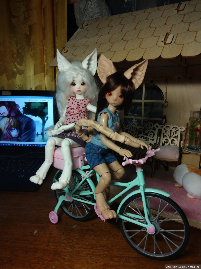 Велосипед 2 | Бэйбики Велосипед 2 — Куклы Dream Valley (Дрим Валлей): BJD (БЖД) (фото 8)